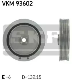 VKM 93602 SKF Ременный шкив, коленчатый вал